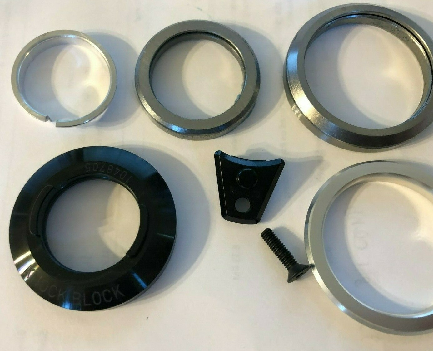 FSA IS-2-HBS Headset Assembly with Knock Block Logo Tapered 1-1/8" Black