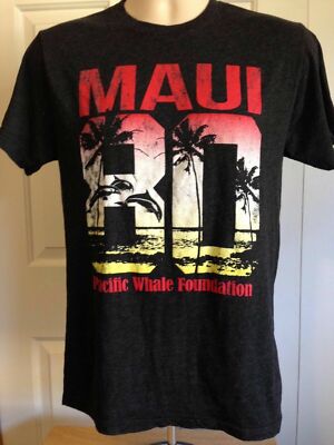 MAUI PACIFIC WHALE FOUNDATION VINTAGE T-SHIRT SMALL
