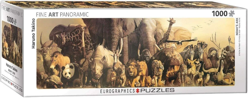 SIGNS-UNIQUE Arche Noah Panorama 1000 Teile Puzzle 960 mm x 320 mm