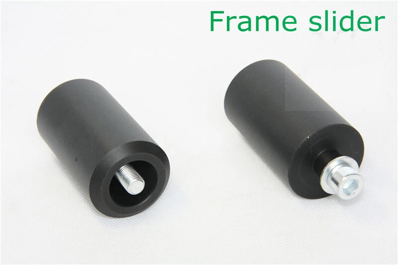 Protector de choque deslizante de marco negro sin cortes para 96-2007 Yamaha YZF 600R Thundercat Foto 3 de 4