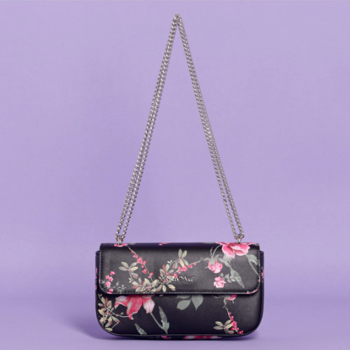 Bolso Baguette Fantasía Iris - Fucsia/Negro - Mimi Mua