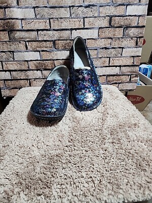 Alegria Clogs Womens 40 US SIZE 9.5-10 DEB-7711 Floral Leather Slip On 5850