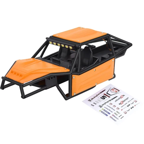 For 1/18 RC Crawler Traxxas TRX4M Nylon Rock Buggy Body Shell Kit W/ LED Light - Picture 15 of 16