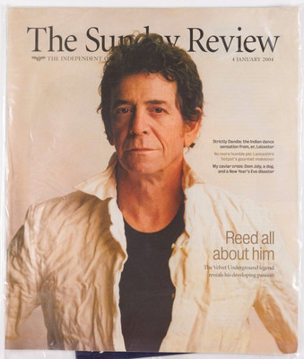 LOU REED INTERVIEW KIRSTIE ALLSOPP PHIL SPENCER SEALED UK Sunday Review magazine
