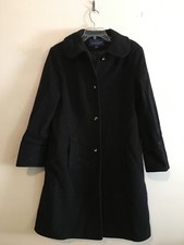 Mackintosh New England Size 14 Black Stylish Wool Blend Women Peacoat Stylish