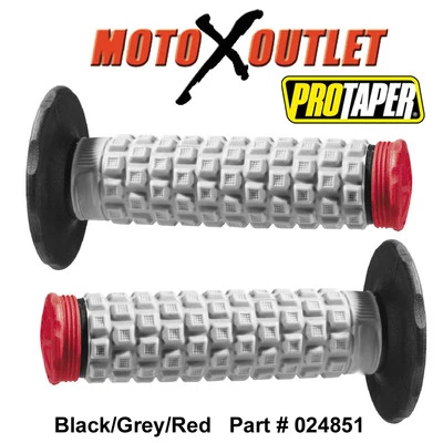 ProTaper Pro Series Clamp On Grips ProTaper ピローグリップ ブラック/グレー/レッド 024851