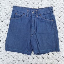 Vtg J.C Penney Ranchcraft Kids Denim Talon Zipper Blue Jean Cut Off Shorts - 26