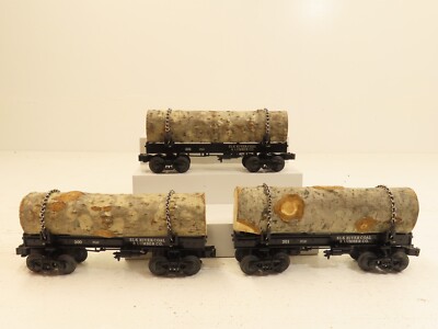 Lionel 6-29445 Elk River Skeleton Log Car 3 Pack LN 