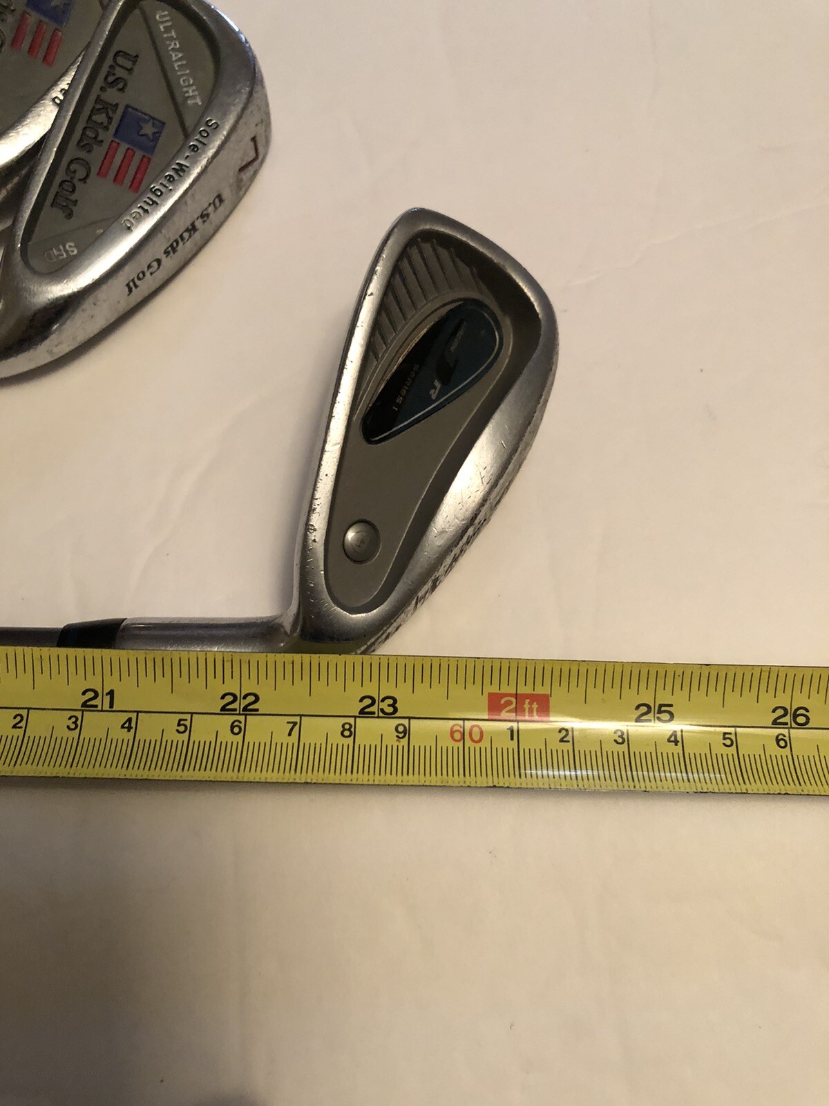 Junior Golf Set U.S. Kids Clubs & Powerbilt Clubs 7 Total RH 22-26&rdquo; Long W/  Bag