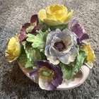 Lot of 5 Vintage English Bone China Rose Flower Staffordshire Royal Doulton — photo 10