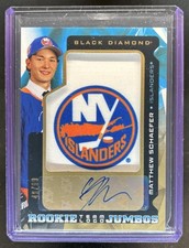 2025-26 Black Diamond Matthew Schaefer Team Logo Jumbo Auto Rookie Full 1 #/99
