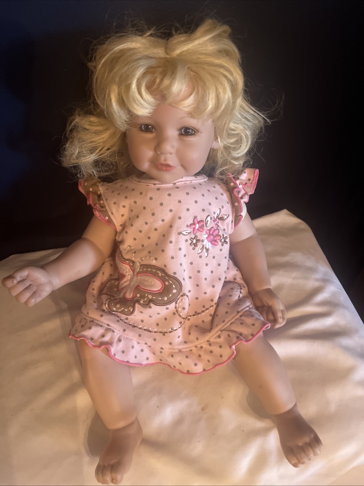 Toddler Blonde Hair Vtg