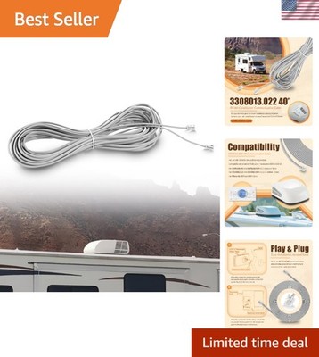 40-Foot Communication Cable for Dometic RV A/C Systems - 6-Pin Connector