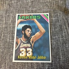 1975 Topps Kareem Abdul Jabbar no. 90 Lakers 