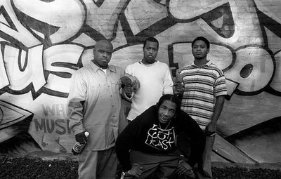 Cee Lo Khujo T-Mo Big Gipp from Goodie Mob poses for photos at Geo- Old Photo 2