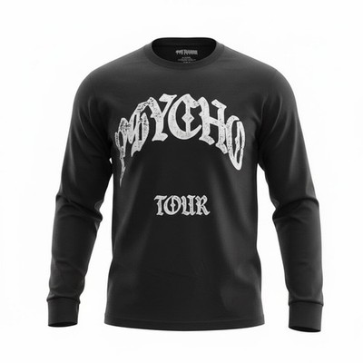Don Toliver Psycho Tour Long Sleeve Graphic T-Shirt Black