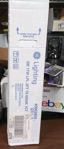 GE Fluorescent Lamps 17W 2ft T8 6500K 1ct QTY(6) - Picture 1 of 4