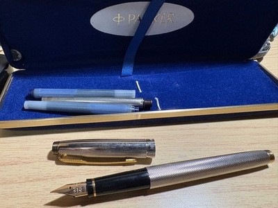 Parker 75 PARKER75 French Sterling Silver Fountain Pen French-made Parker 75