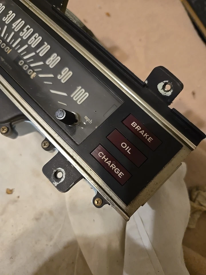 1972 Toyota Corona Crown Mark II Speedometer Guage Cluster 0 Miles Oem  - Image 4 of 4