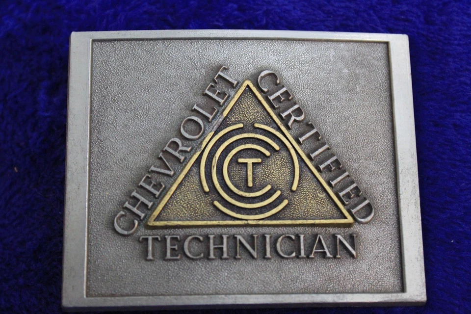 NOS Chevrolet Certified Technician Belt Buckle Accessory In Box Foto 2 de 4