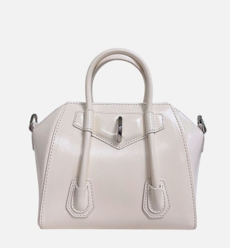 Givenchy Womens Ivory Mini Antigona Satchel Calf Leather Shoulder Top Handle Bag