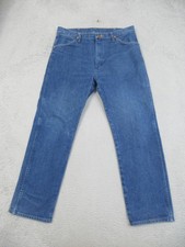Wrangler 13MWZ Cowboy Cut Jeans Mens 36x30 Blue Med Wash Western Tapered Denim