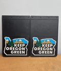 Pair PlastiColor Vintage Truck Mud Flaps Splash Guards 12"x18" Keep Oregon Green