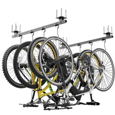 Heavy-Duty Ceiling Bike Rack for 8 Bikes - 640Lbs Capacity, 2-Pc Set