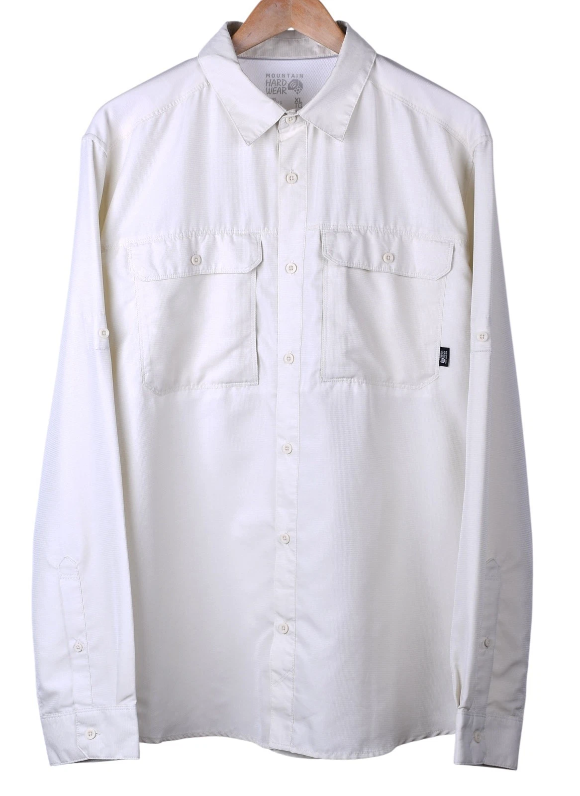 Mountain Hardwear Canyon L/S Fishing Shirt Light Cream UPF Hiking Outdoor XL