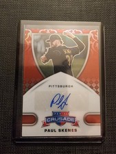 Panini 2025 Crusade Crusade Signatures Paul Skenes Pirates Auto Red /25