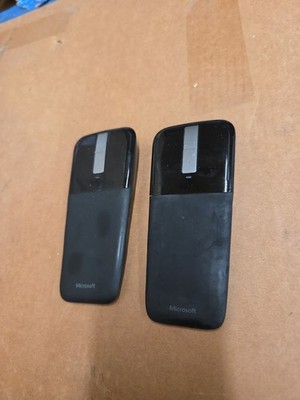 Lot Of 2 Microsoft Arc Touch Mouse Black  Model 1428 (No Dongle)