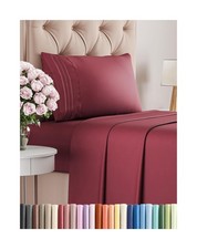 Twin XL Size 3 Piece Sheet Set - Comfy Breathable Cooling Bed Sheets Set - H...