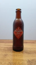 Rare Orange Crush amber brown bottle krinkly 1951 Winston Salem N.C.  ACL