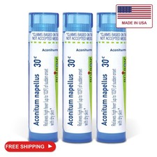 Boiron Aconitum Napellus 30c Homeopathic Medicine for Fever - Pack of 3 (240 Pel