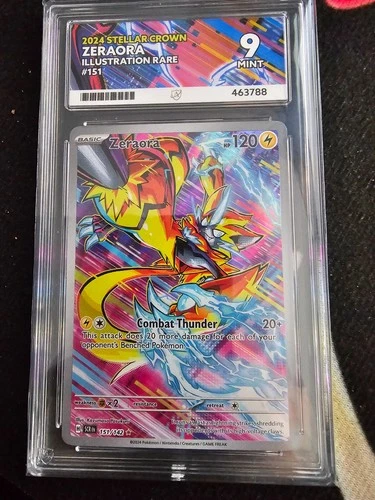 Zeraora 151/142 Illustration Rare Pokémon TCG Stellar Crown Ace 9