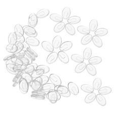 100 Pairs Clear Plastic Eyeglass Nose Pads Push In Replacement For Glasses