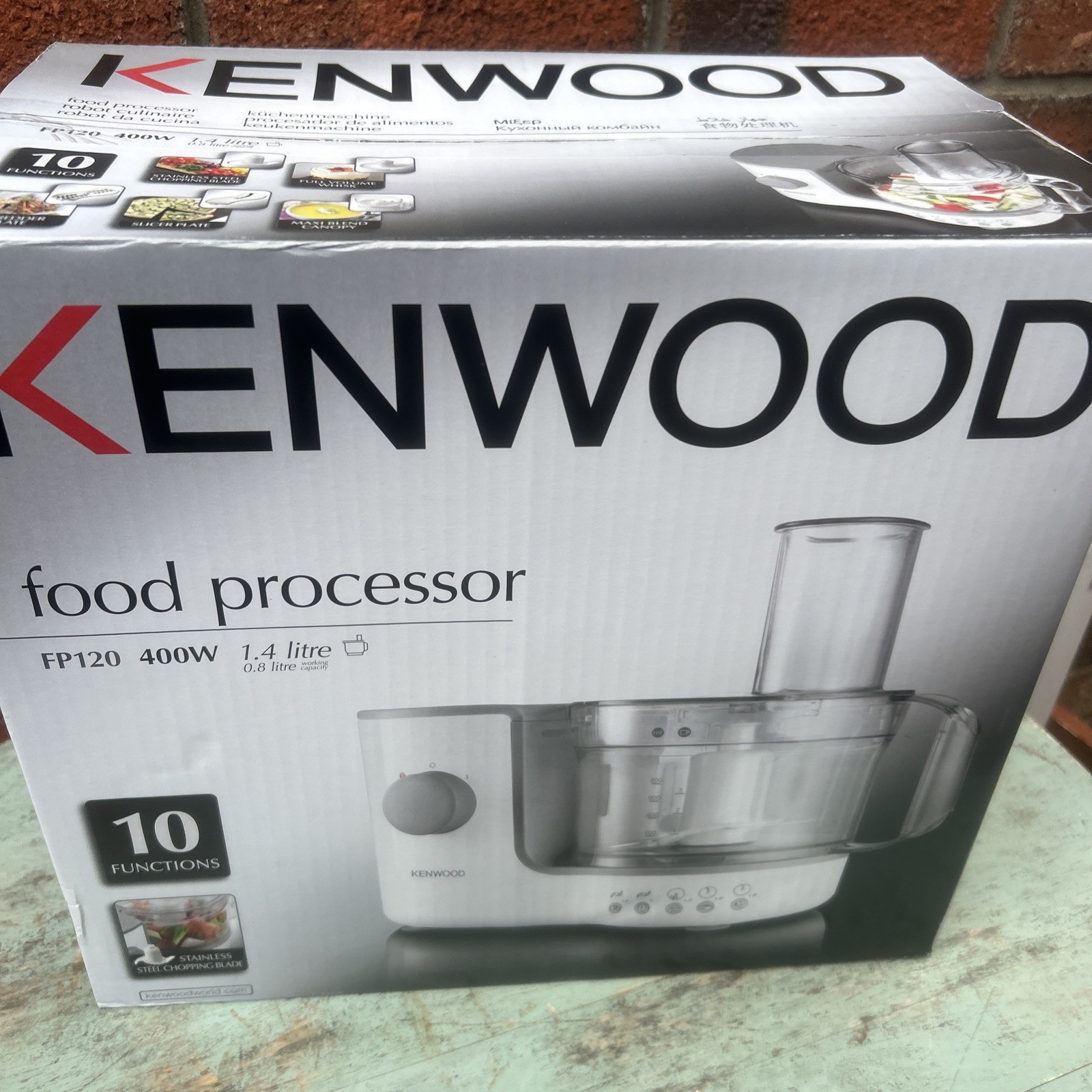 Kenwood FP120 Compact Food Processor 1.4L Bowl Blender Chopping Blade 400W White
