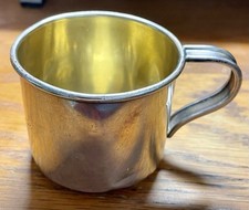 Vintage International Silver Sterling Silver Baby Cup K76 - Engraved - 54 Grams