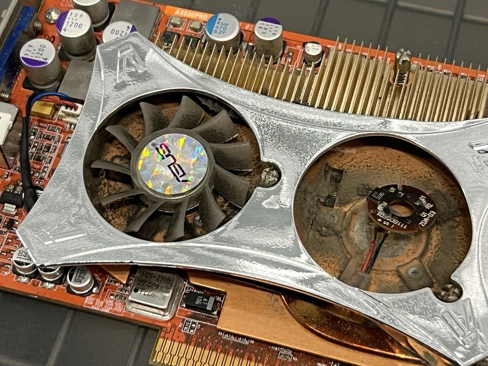 ATI Radeon 9800 PRO 256Mb VGA TV DVI AGP Retro Gaming Video Card UNTESTED - Image 3 of 4