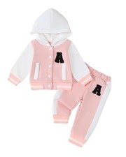 Infant Toddler Baby Girl Clothes Long Sleeve Graphic Hoodie 3-6 Months Pink