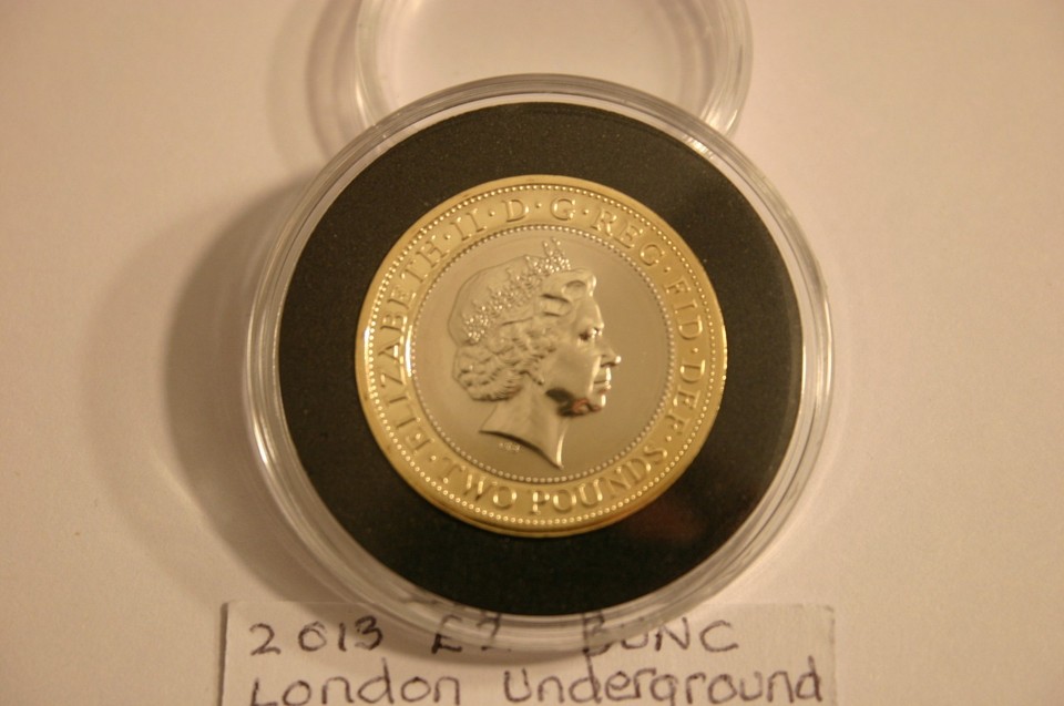 Underground Rundel 2013 London Underground Roundel £2 Brilliant Uncirculated Coin. | eBay UK