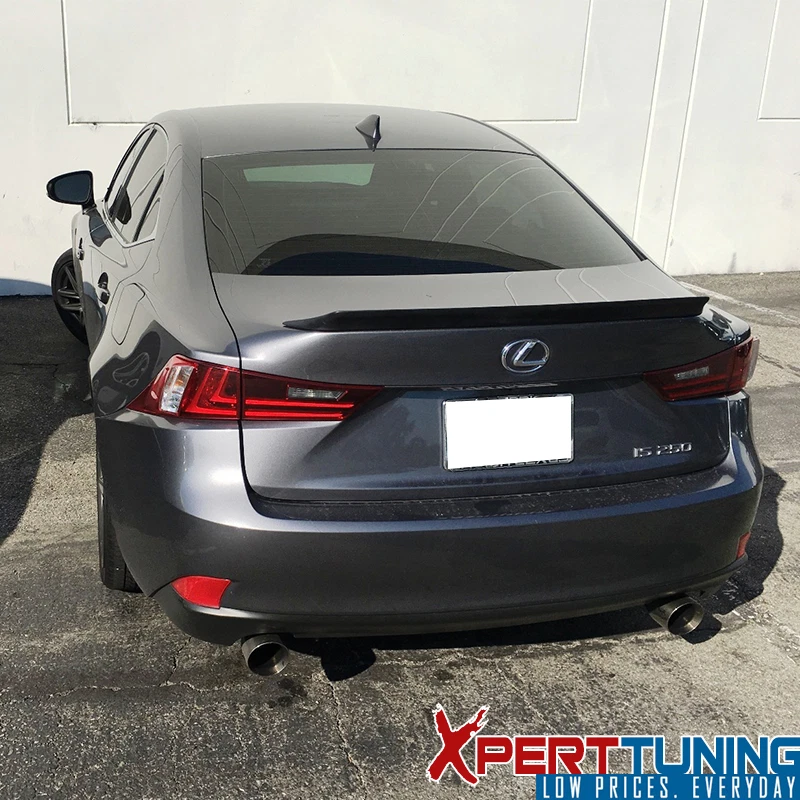 Fits 14-20 Lexus IS200 IS250 V Style High Kick FRP Rear Trunk Spoiler Wing Foto 2 de 4
