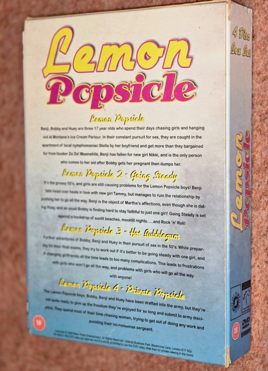 Lemon Popsicle 1–4 Box Set DVD PAL Going Steady Hot Bubblegum