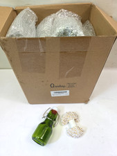 20pk 2.0 Oz Swing/Flip Top Glass Bottles Airtight Olive Green