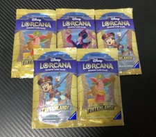 Disney Lorcana TCG - Die Tintenlande - 5x Booster Deutsch (geöffnet)