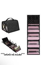 MARY KAY TRAVEL ROLL UP BAG ORGANIZER HEARTS HANGING W/ 4 REMOVABLE POUCH