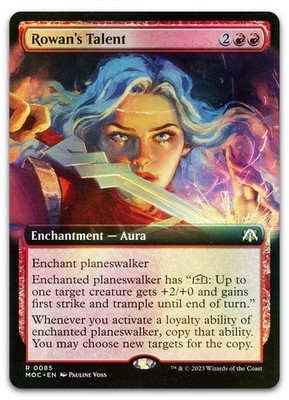 Rowan's Talent (Extended Art) #85 (Foil) (NM) March of the Machine MOC Magic MTG
