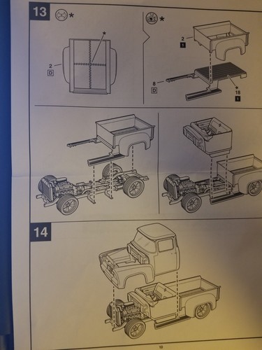 56 Ford FOOSE FD-100 BOX FLOOR & RUNNING BOARDS from Revell 1:25 Model 1956 F100 - Picture 7 of 8
