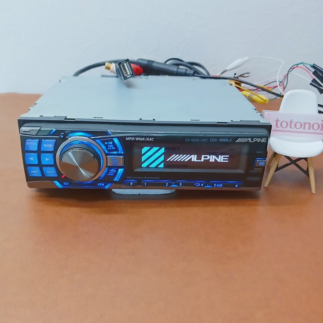 ALPINE アルパイン CDA-9886Ji 1DIN CDプレーヤー（USB・チューナー
