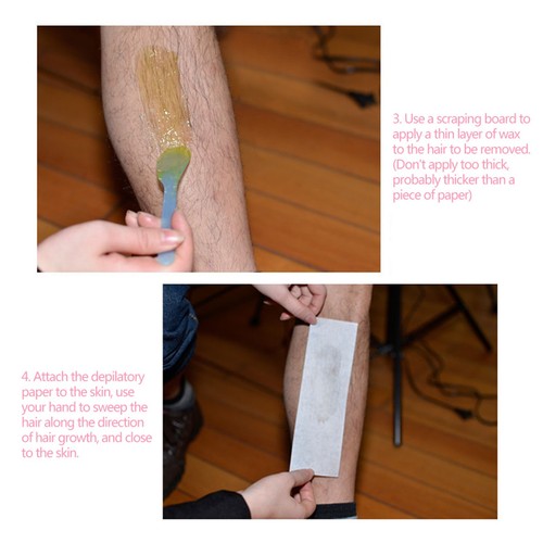 500pcs Non Woven Hair Removal Wax Strips Arm Leg Armpit Body Depilatory Wax DY9 - Picture 2 of 12